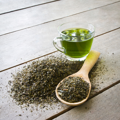 chá verde chá moído planta medicional fitoterapia