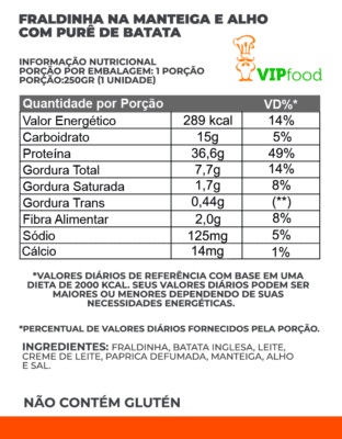 Fraldinha Desfiada na Manteiga e Alho com Purê de Batata 4